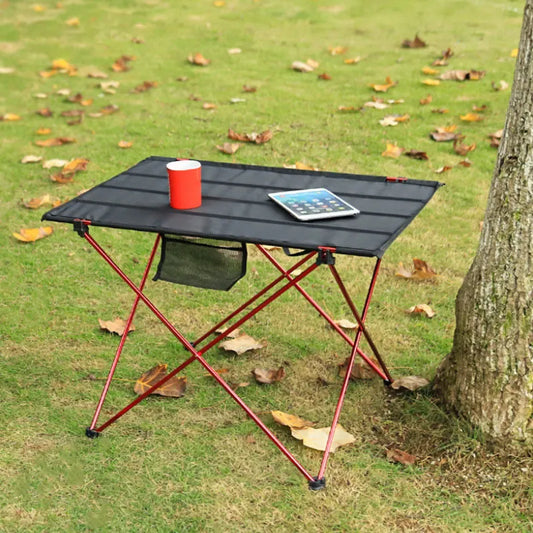 Mesa de camping plegable al aire libre