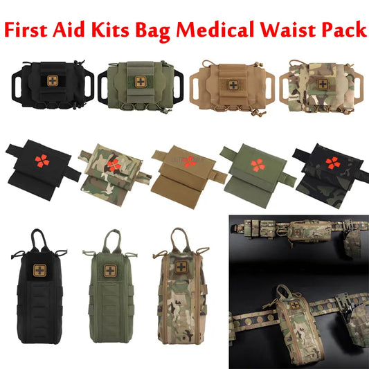 Tactical Quick Draw Flip Molle IFAK Pouches