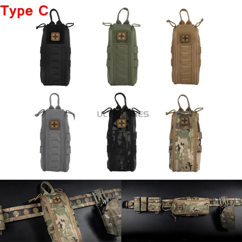 Tactical Quick Draw Flip Molle IFAK Pouches