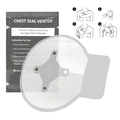 1Pc Medical Vent Chest Seal