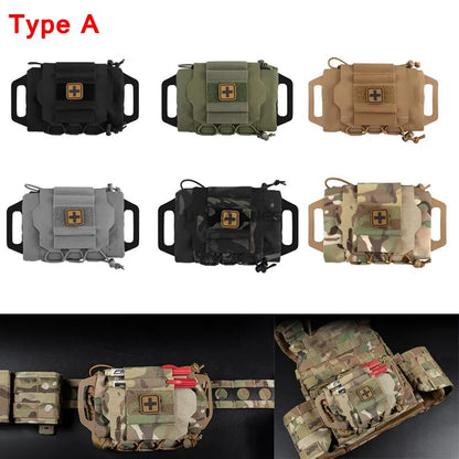 Tactical Quick Draw Flip Molle IFAK Pouches